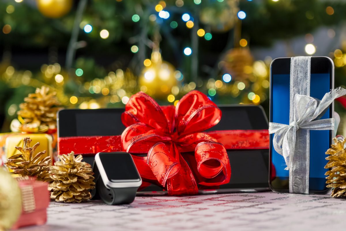Tablet pc, smartphone and smartwatch for Christmas