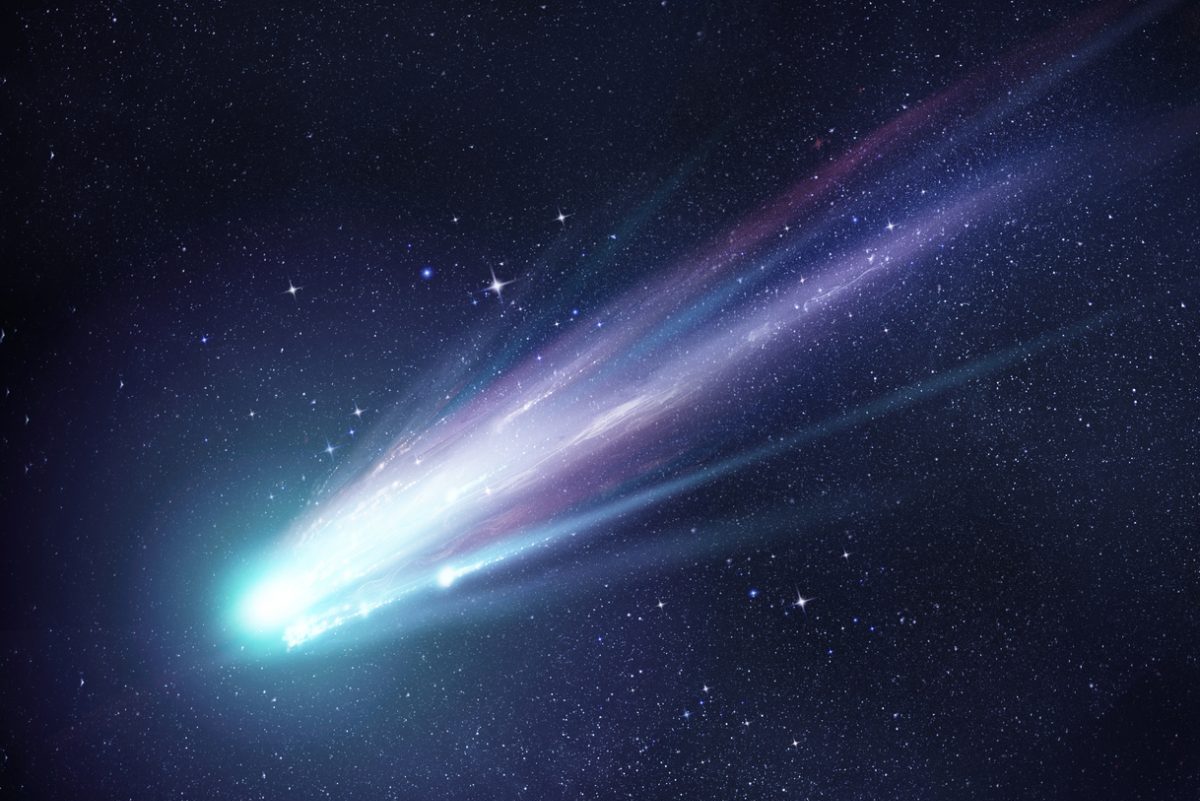 Super Bright Comet at Night Super Bright Comet at Night
