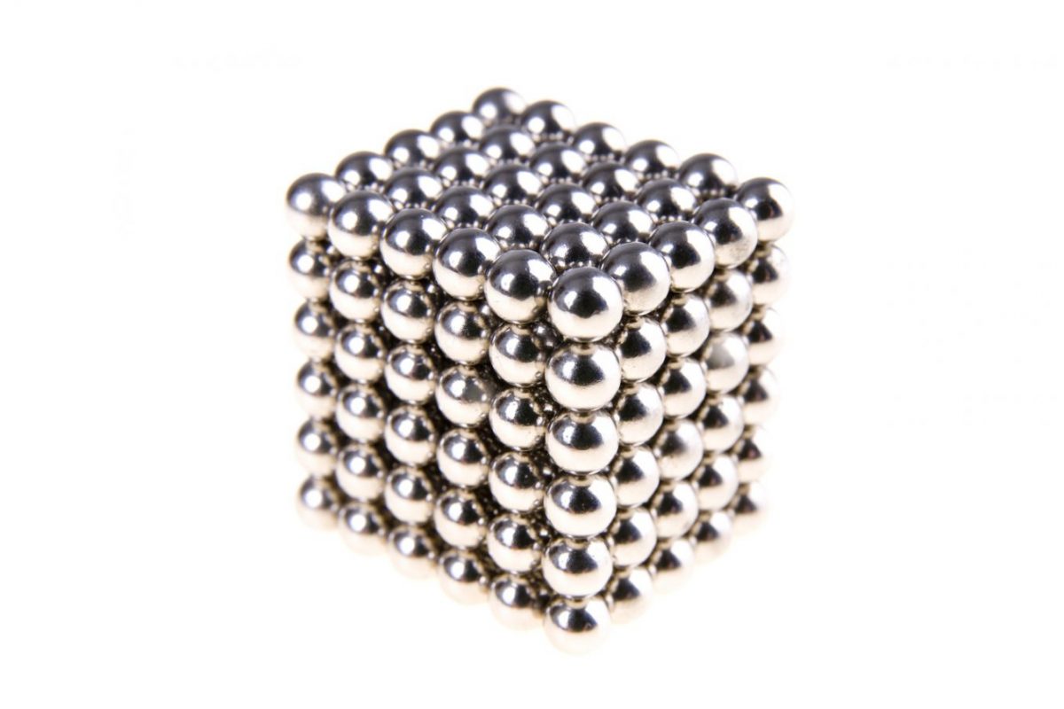 Cube from magnetic balls Cube from magnetic balls