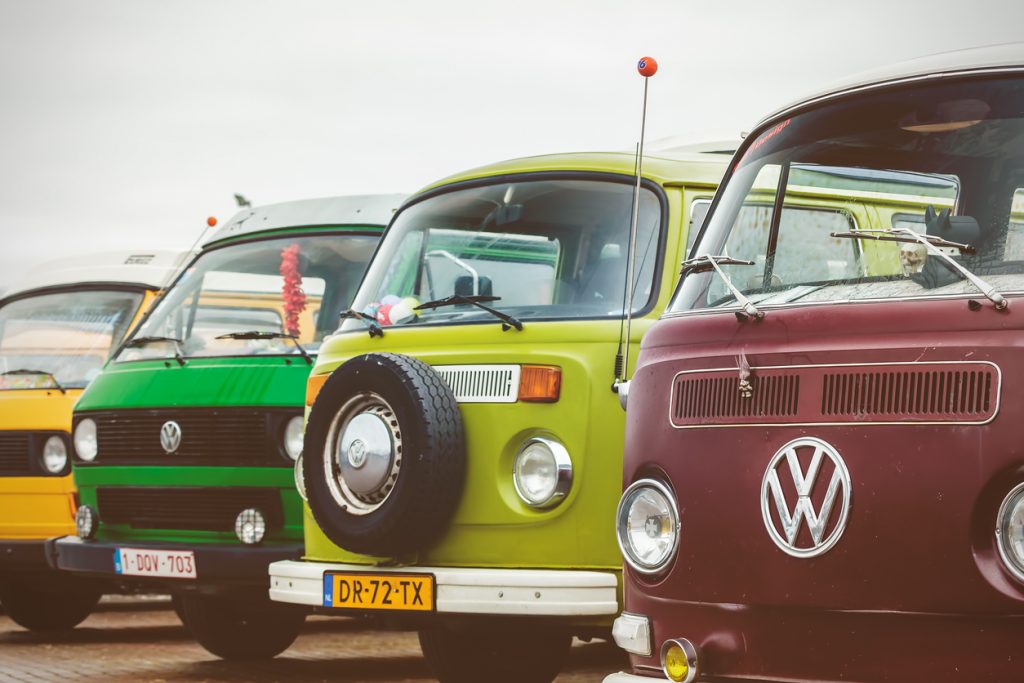 Vintage Volkswagen buses