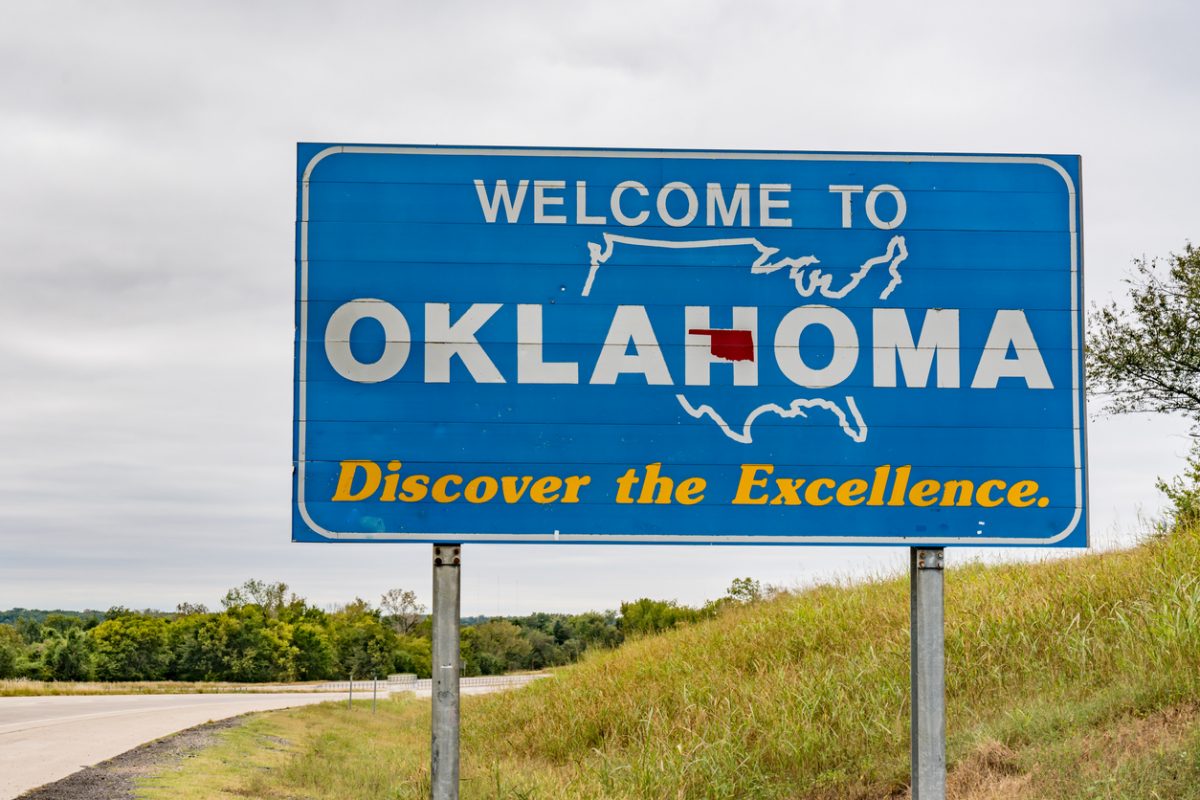 Welcome to Oklahoma Sign Welcome to Oklahoma Sign