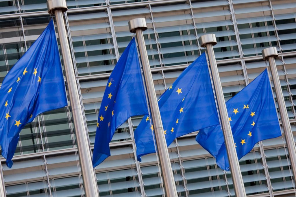 EU flags