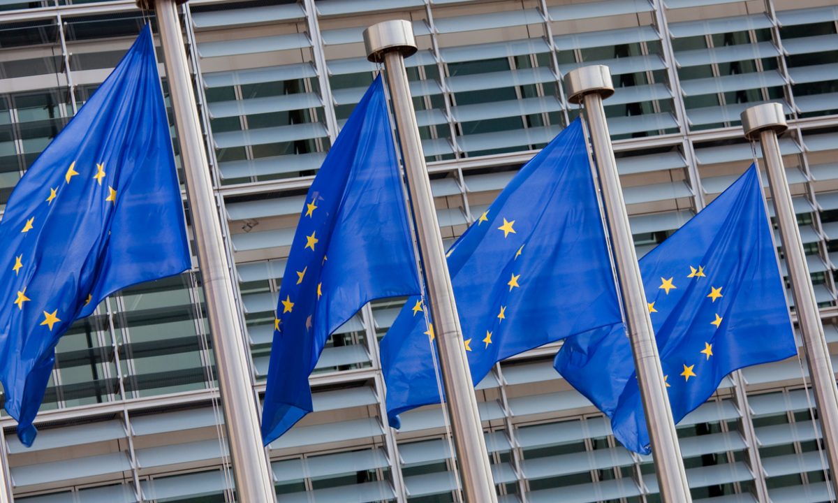 EU flags
