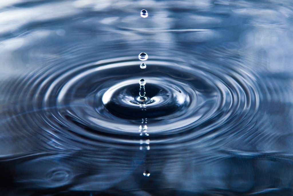 clean water drop droplet