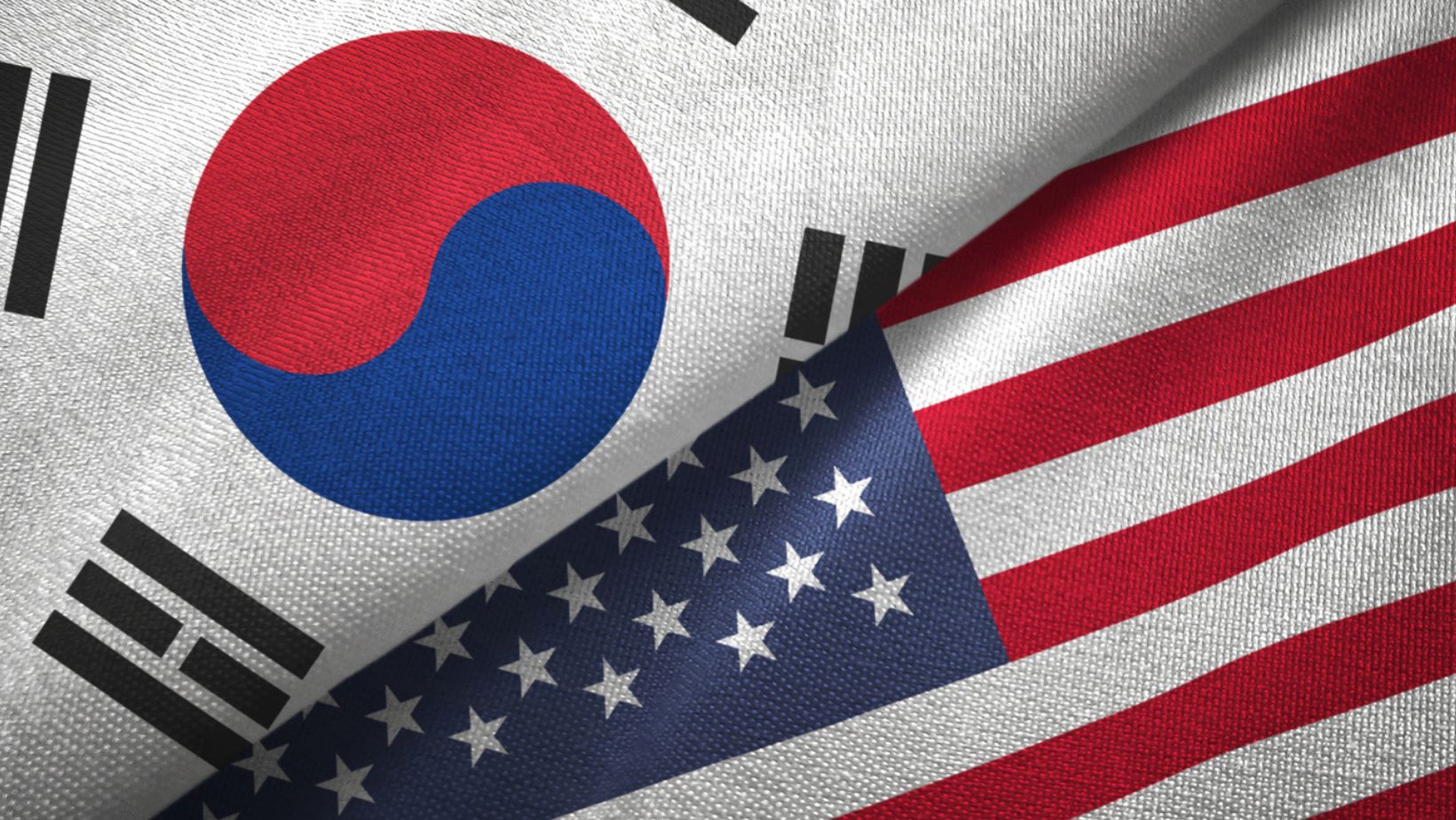 korea us usa flag korea us usa flag