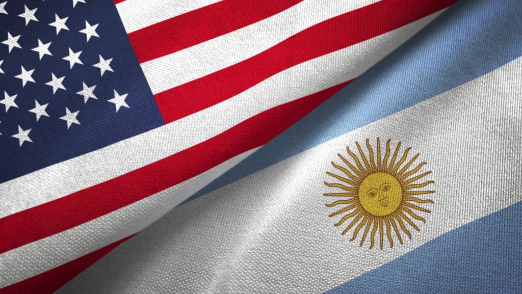 US Argentina flag