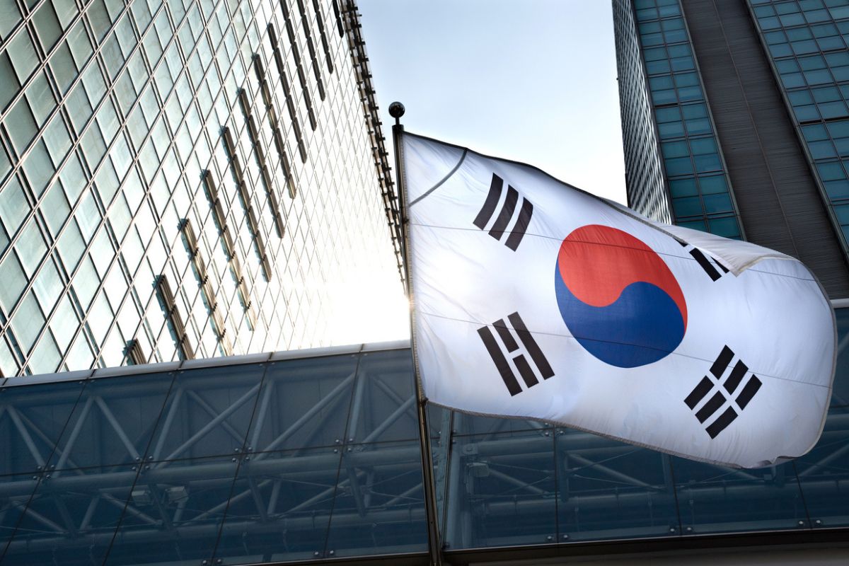 Korea flag skyscraper