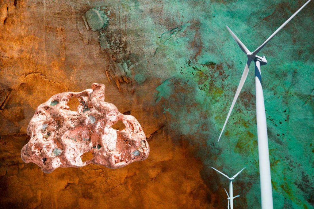 copper ore wind turbine energy transition transformation