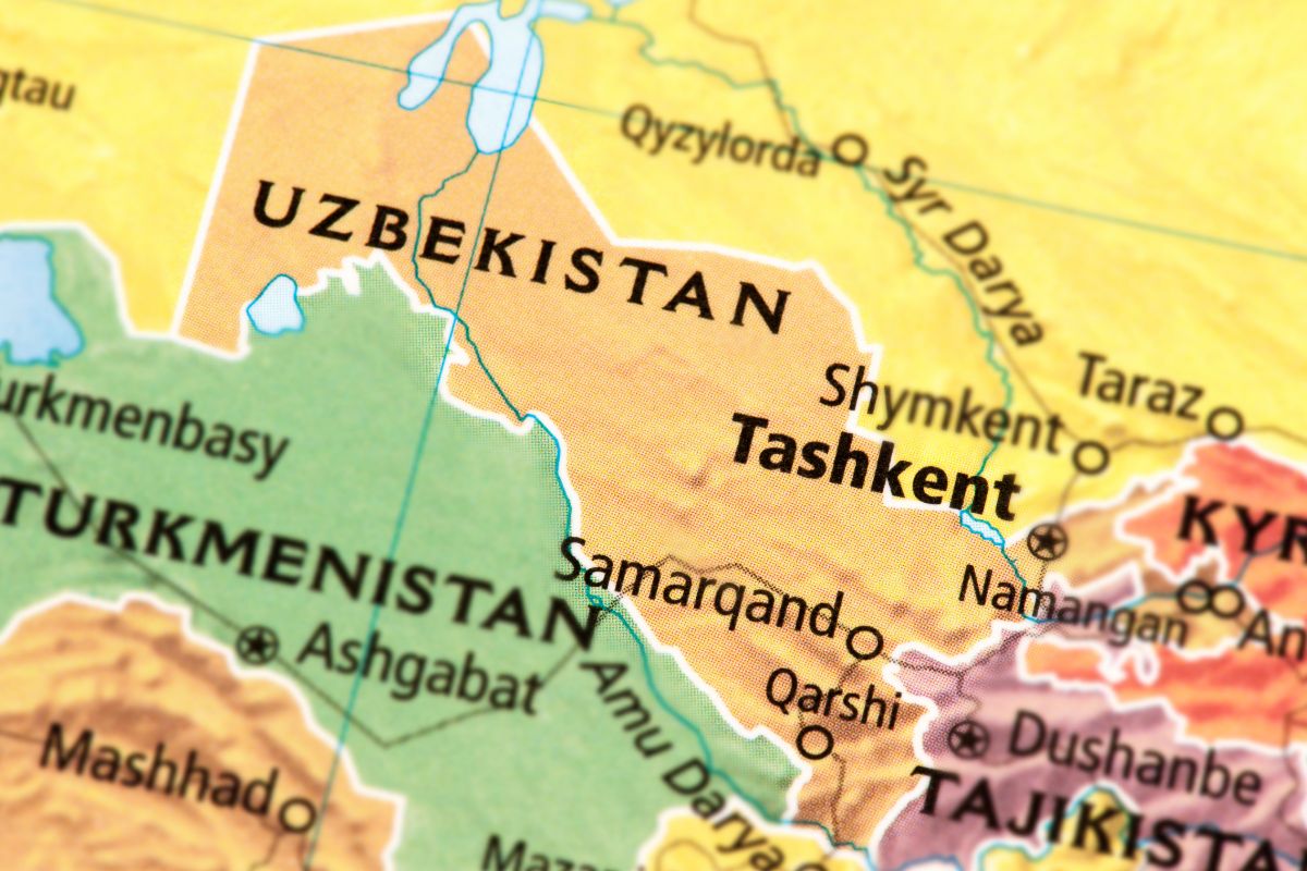 uzbekistan central asia map uzbekistan central asia map