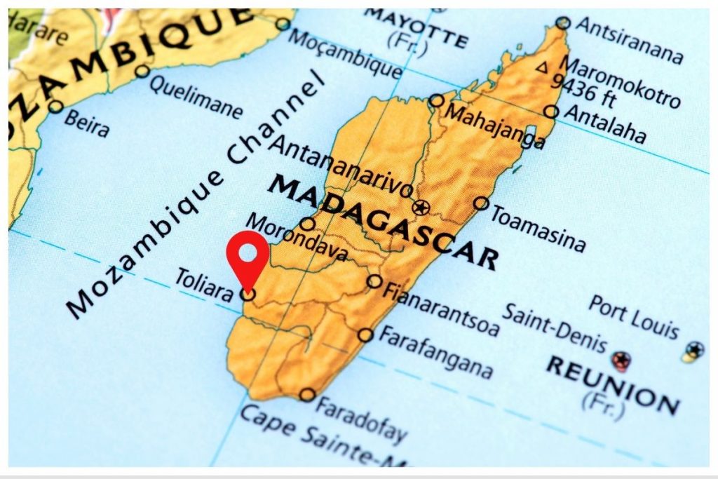 Madagascar Toliara Map