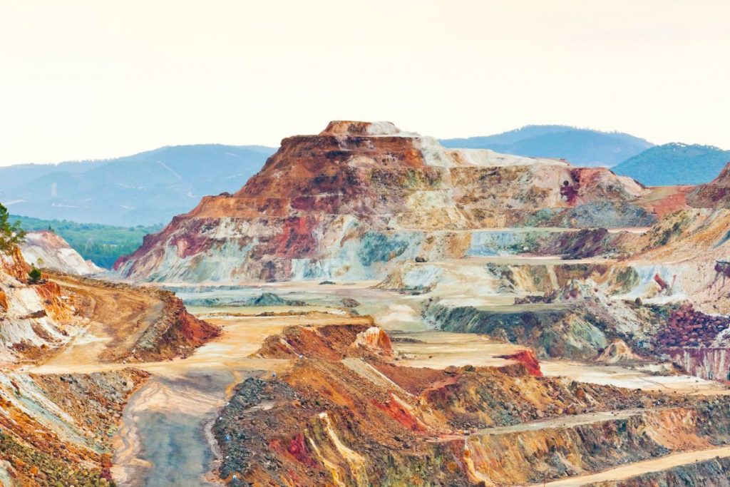 Copper mine in Andalusia Spain