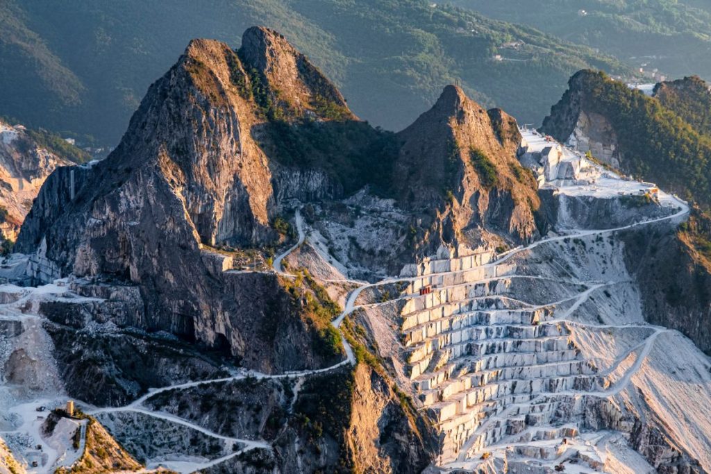Italy marble mine Carrara marble quarries Tuscany