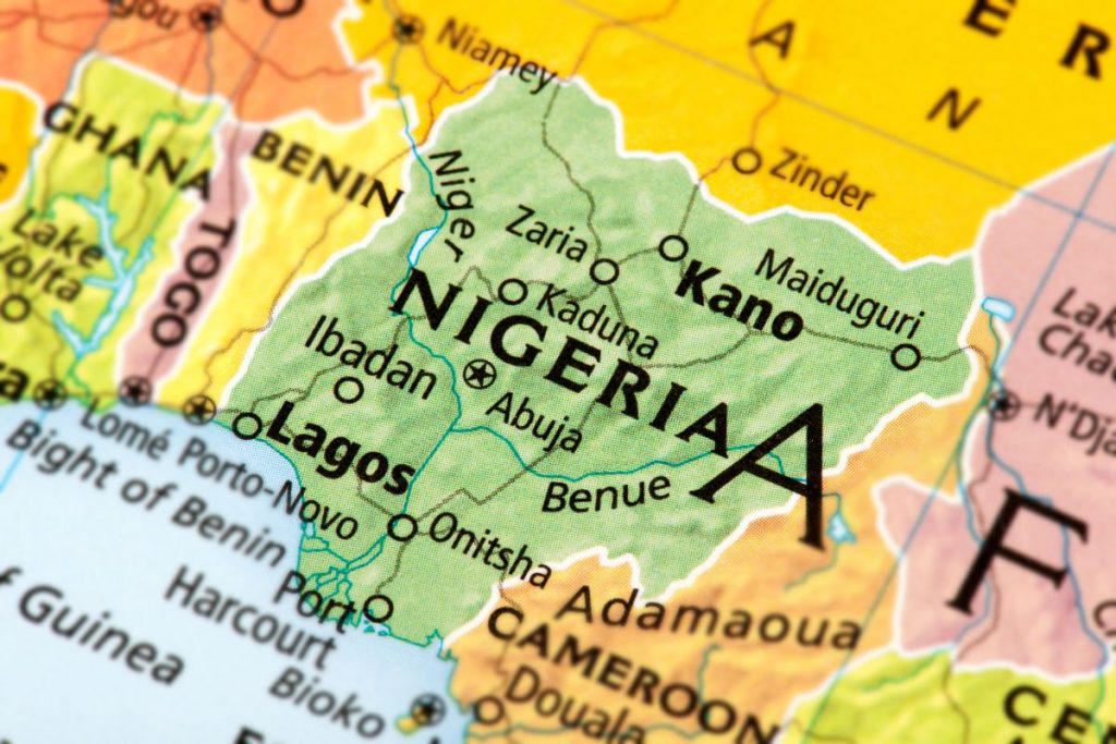 Nigeria map africa