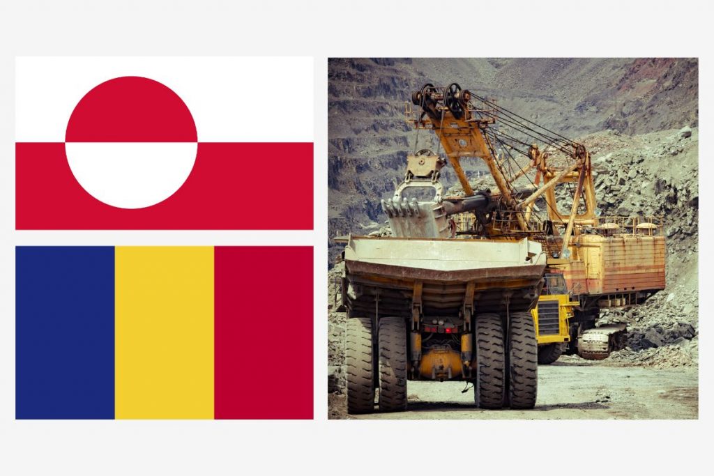 Stock image Romania and Greenland
